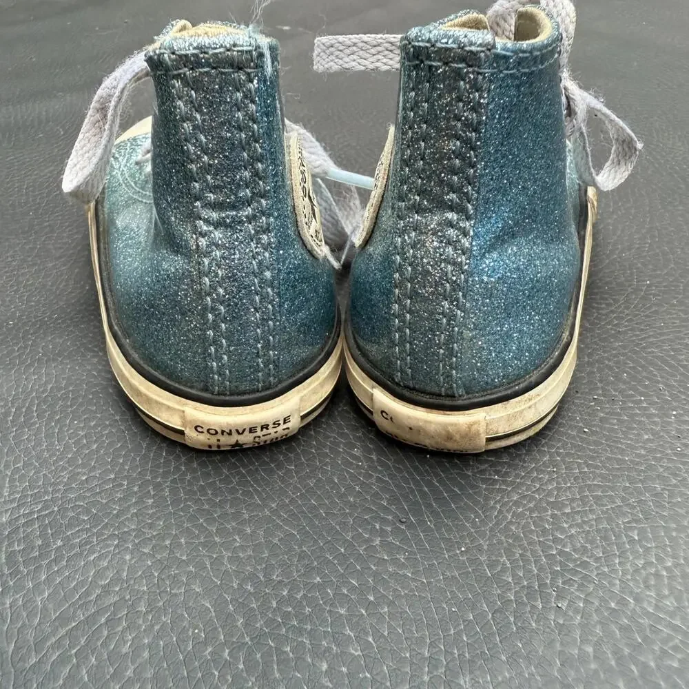 Converse‎ Blue Glitter Chuck Taylor Infant Size 5 All Star
